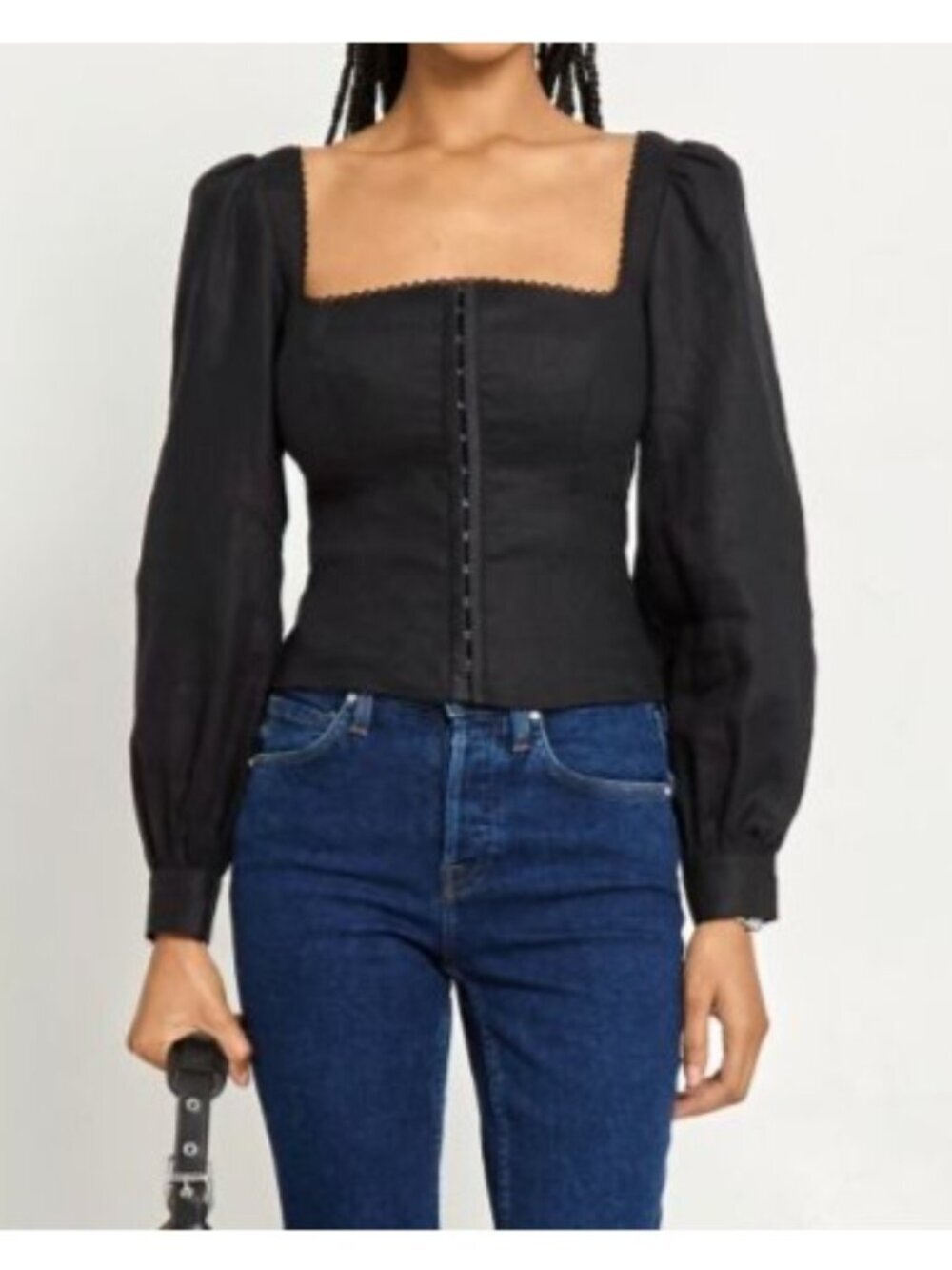 NWT | kourt Few Moda Hetty Linen Top | Sz 8